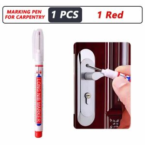 1-8PCS 20mm Deep Hole Long Nib Head Markers For Metal Perforating Pen Waterproof Bathroom Woodworking Decoration Multi-Purpose-*