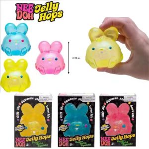 Schylling Needoh Sensory Fidget Relieves Stress Rabbit Toys Anti Anxiety Rabbit Squeezing Objects Focused on ADHD Population
