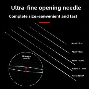 Ultra-Fine Opening Needle for Handmade DIY Crystal Bead Stringing Pearl Beading Tool Small Hole Needle Jewelry Making Tool