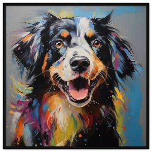 Tranh treo tường tranh dán tường con chó đẹp tranh decor tranh in canvas sơn dầu. CGI-152