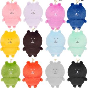 9CM HOT New Cute Joke Bear Small Pendant Plush Toy Doll Cartoon Bag Keychain Doll Doll Pendant Decoration Kids Birthday Gift