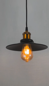 Lampu Hias Gantung Kap Besi Caping Retro