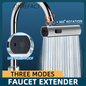 Bathroom Faucet Extender Sink Splash Adapter 3 Modes General Purpose of Water-Saving Accessories Brass Faucet Sprayer 720° Rotation