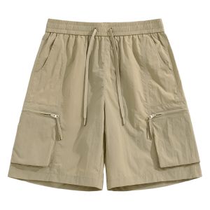 BALENO | Khaki Summer Thin Casual American Style Cargo Pants