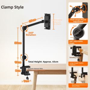 Rotating Multi-function Live Stream Phone and Tablet Stand Floor-standing New