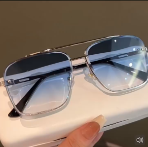 【READY STOCK】New Mens Driving Glasses Retro Oversized Frame Sun Protection Sunglasses Square Street Style Glasses 墨镜