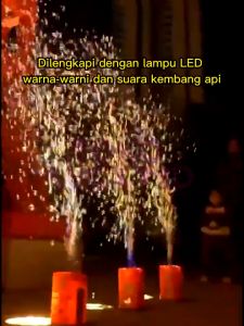 Mainan Gelembung Sabun Otomatis Bubble Air Maker Mesin Elektrik Speaker LED