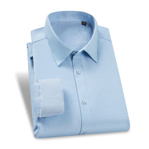 Áo Sơ Mi Nam Dài Tay Lót Lông Cừu Thường Ngày Mùa Đông Mới Chống Nhăn Màu Trơn Đa Năng Không Cần Ủi Thương Hiệu Khác