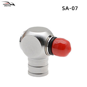 1Psc Scuba Diving First Stage Low Pressure Adapter Diving Regulator 360-Degree Rotation LP Port Swivel Connector Hose Adapters