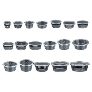 Disposable Sauce Cup 25/50/100ml Integrated Fast Food Packaging Box Commercial Small Seasoning Box Takeaway Meal Preparations