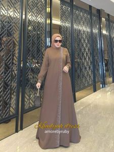 GAMIS KHADIJAH/GAMIS SWAROSKY DOUBLE LAYER//AMORE BY RUBY