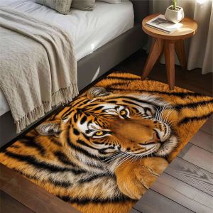 Thảm Trải Sàn In Hình Hổ 3D VIKAMA Thảm Chùi Chân Chống Trượt Có Thể Giặt Được Trong Nhà Ngoài Trời Cho Hành Lang Lối Vào Trang Trí Phòng Khách