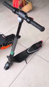 AENXRD ES108 Electric Scooter Foldable E-Scooter for Kids Teens with Colorful LED Lights 250W