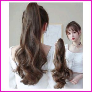 Tóc Giả Ngoặm Đuôi Xoăn Lọn To Dài 45cm QiQiShop