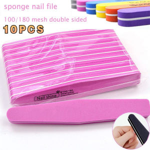 【In Stock】10pcs Grinding Nail File Set Double Side Sanding Buffer Professional Manicure Tools