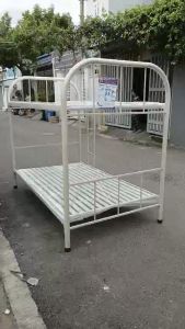 Giường sắt 2 tầng chắc chắn cho sinh viên công nhân ngang 80cm 1m 1m2 1m4 1m6 dài 2m