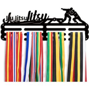CIFbuy | Giá Đỡ Huy Chương Treo Tường 157 Inch Bằng Kim Loại Dành Cho Giải Thưởng Thể Thao Jiu Jitsu Với Móc Treo Ruy Băng Dành Cho Vận Động Viên