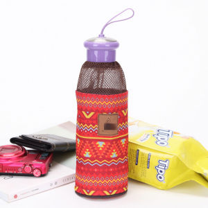 Oxford Fabric Drawstring Cup Cover Heat Insulation Anti-Scalding Protection Bottom Diameter 8cm Water Cup Cover Accessory