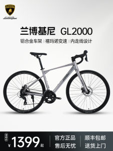 Lamborghini Road Bike Bicycle Adult Men Women Flat Bar Gear Riding Bicycle Student Single Speed City Cycling Aluminum Frame