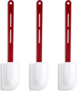 Silicone Spatulas Heat Resistant Rubber Commercial Silicone Scraper Spatula with Handle for Kitchen Baking Cooking 3 Pcs Set