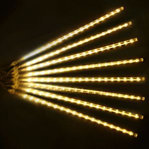 8 Tubes Solar/EU LED Meteor Shower Rain Lights Waterproof Falling Raindrop Fairy String Light Holiday Party Patio Decor 30/50CM
