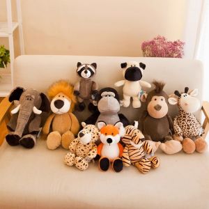 JIFANPAUL | Forest Animal Plush Toys Giraffe Lion Monkey Tiger