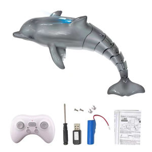 CONUSEA | Rc Boat Dolphin Whale Shark Water Toy 2.4G Remote Control Manta Fish Animal Water Boats Ship Robots Fish Electric Toys for Boys