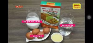 Bột bánh bò nướng hương lá dứa 450gr Mikko Hương Xưa