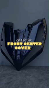LEGITMOTO CLICK V3 125i / 150i FRONT CENTER COVER COLORED GLOSSY FINISH FRONT BIG V FRAME PANEL FOR CLICKV3 MOTORCYCLE