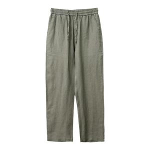 VIPIN | High-End Pure Linen Mens Summer Thin Cotton-Linen Casual Pants Loose Wide Leg Straight Tube Long Trousers Breathable Comfortable