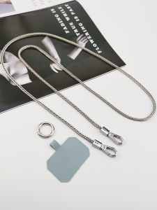 Durable Alloy Mobile Phone Lanyard Short And Long Neck Strap Crossbody Style Anti Lost Chain for Phones Wrist Strap with Clip