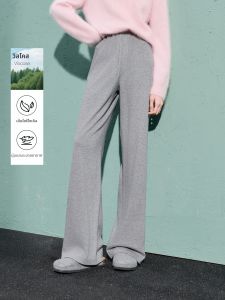 3COLOUR·S | Elastic Waist Loose High-Waisted Wide-Leg Trousers