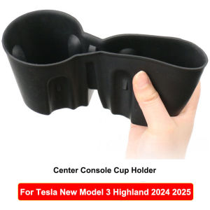 Cup Holder Insert for Tesla Model 3 Y YL Juniper Highland 2025 2026 Standard Center Console Organizer Cup Coaster Storage Box