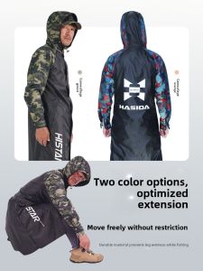 HISTAR | Hastar Long Ultra-Thin Breathable Waterproof Fishing Raincoat Mens Summer Season Thickened Version Full Body Protection