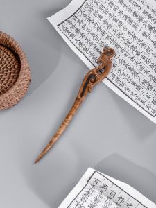 New Chinese Style Gold Thread Camphor Wood Hairpin Retro Phoenix Hair Accessory Womens Daily Hairpin Elegant Sensation