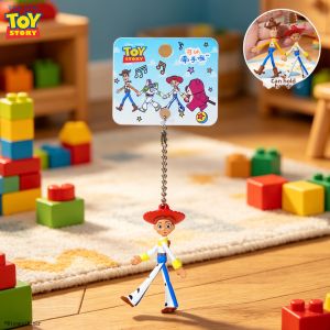 DIANSHIFANG | Cute Tangled Cartoon Buzz Lightyear Keychain Charm