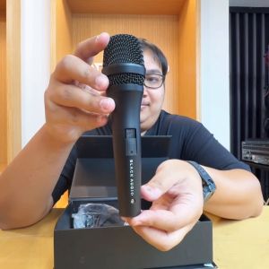 Black Audio XM-1 ไมโครโฟนสำหรับร้องเพลง พูด มีสวิตช์ เปิด/ปิด แถมสายไมค์ยาว 5 เมตร AT Prosound