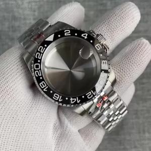 20ATM Diver Case 40mm Fit NH35 NH36 NH34 GMT ETA 2824 PT5000 Miyota 8215 Watch Case Jubilee Bracelet Sapphire Glass Slide Buckle