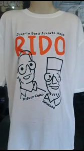 Baju Kaos V4 Ridwan Kamil Suswono RIDO Cagub Cawagub Jakarta 2024 Pilkada - Tshirt Premium Lembut