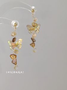 Hoa Tai Bướm Aurora Bạc Tự Nhiên S925 Bộ Sưu Tập Mùa Thu 2024 Thiết Kế Độc Đáo Phụ Kiện Thời Trang Cho Nữ