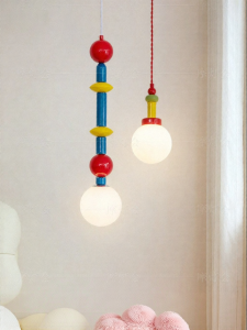 FANCY LAMP CLUB | Creative Color Clash & Eye Protection Bedside Pendant Light