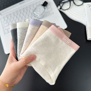 กางเกงชั้นในทรงสามเหลี่ยมผ้าฝ้ายแท้สำหรับผู้หญิง ระบายอากาศได้ดี ป้องกันแบคทีเรีย ความยาวกลางน่อง กางเกงชั้นในผู้หญิงสบายๆ ระบายอากาศได้ดี