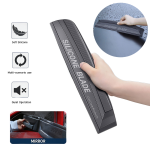 Soft Silicone Car Squeegee Handy Window And Review Mirror Wiper Drying Blade No-Scratch Film Scraper Wrap Tool for Car Cleaning