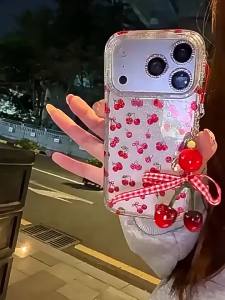 UGP | Luxurious Glittery Protective Phone Case Cherry Design
