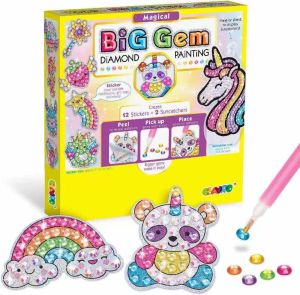 TAIYO Mainan Anak Big Gem Diamond Painting Edukasi Kreatif DIY Stiker Warna