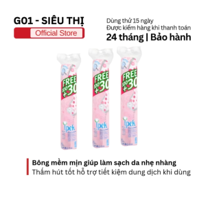Bông tẩy trang ipek 150 miếng mềm mịn dùng làm sạch da hằng ngày