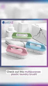 Multipurpose Plastic Laundry Brush Strong Bristles Cleaning Scrub