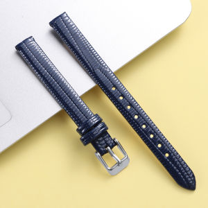 Dây Đeo Đồng Hồ Bằng Da Có Kết Cấu Mềm Mại Bằng Da Cá Sấu Vàng Pin Buckle Dây Đeo Đồng Hồ Đeo Tay Mỏng Dành Cho Nữ 10mm-16mm Đen Đỏ Xanh Tương Thích