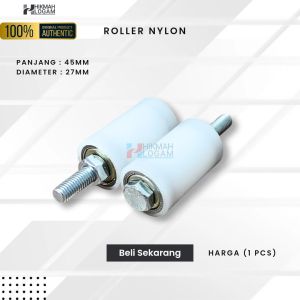 Roda Roller Nilon | Roller Nylon Pintu Dorong Besi Stainless