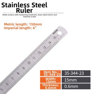 STANLEY | Stainless Steel Metric & Imperial Scale Ruler